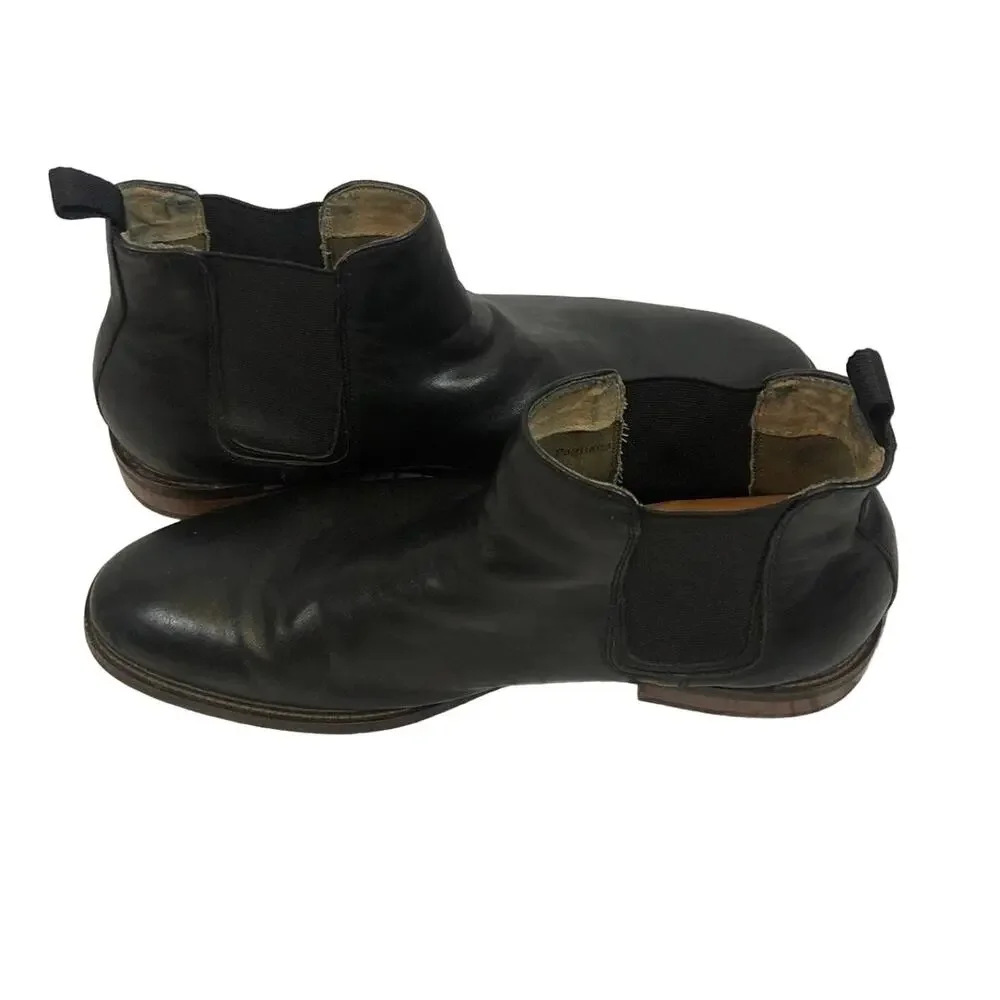 Aston Grey PAGLIAGA Chelsea boots in black size 11.5